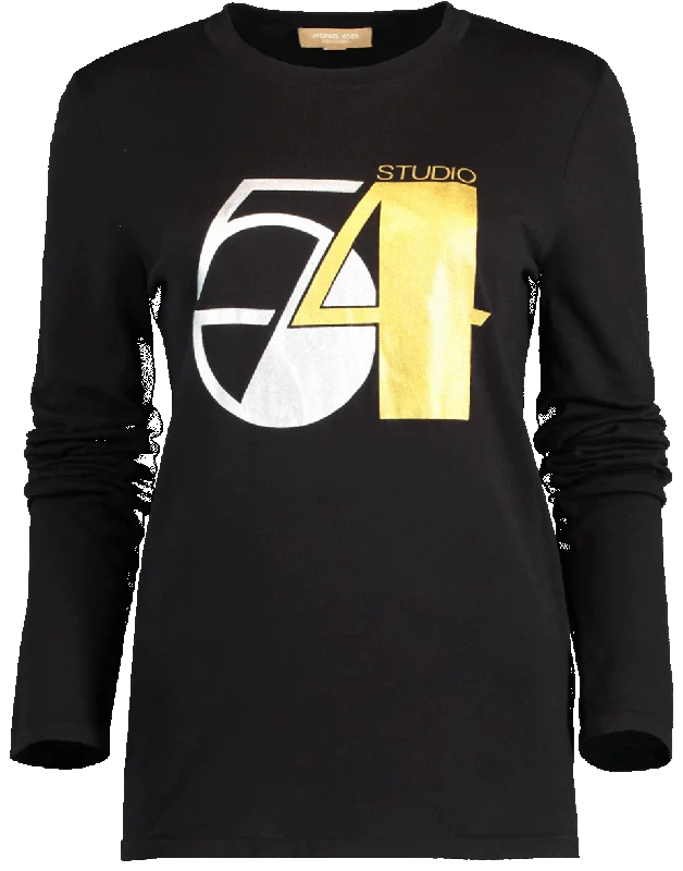 Studio 54 Cotton Long-Sleeve T-Shirt