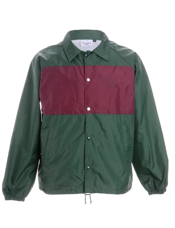 Label Freddie Contrast Panel Coach Jacket