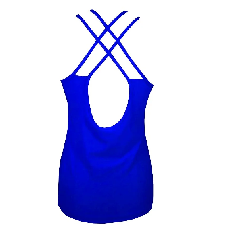 TK26 Electric Blue X Sports Tank Top