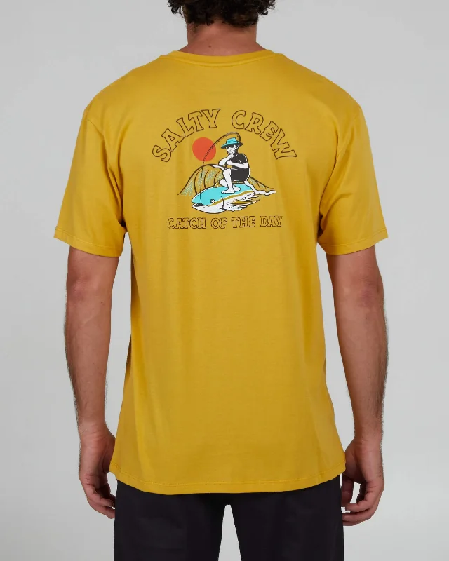 Catch Of The Day Premium S/S T - Mustard