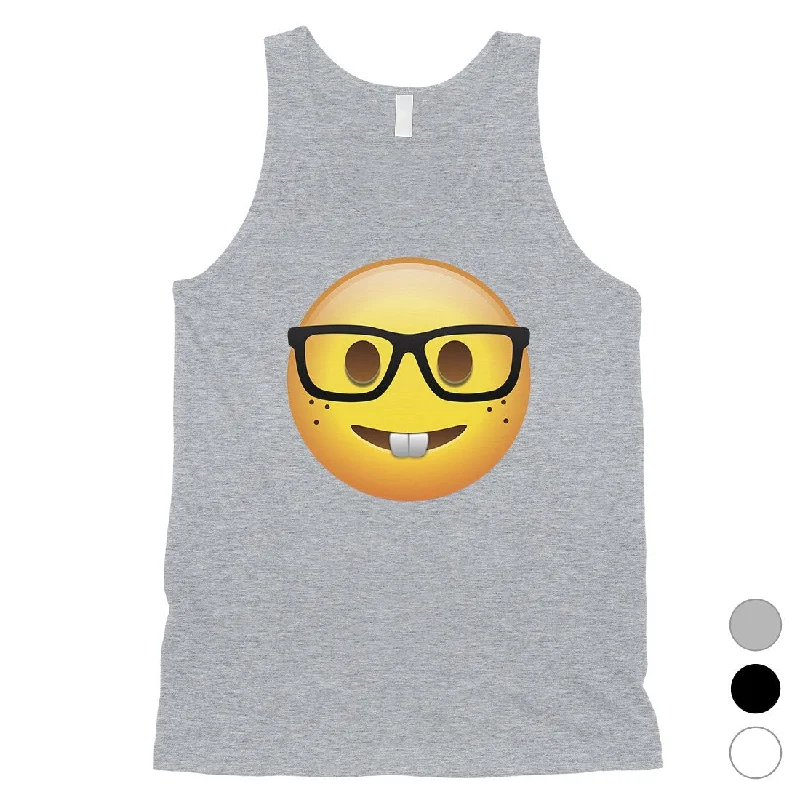 Emoji-Nerd Mens Classic Great Cute Perfect Tank Top Birthday Gift