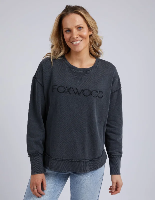 Foxwood Simplified Crew Washed Black