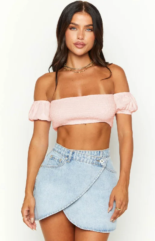 Molly Pink Crop Top