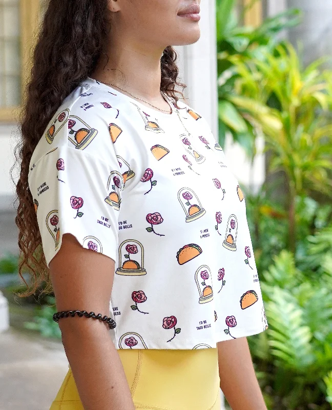 Taco Belle - All Over Print Crop Top