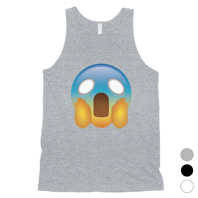 Emoji-Screaming Mens Spooky Hilarious Humor Best Tank Top Gag Gift