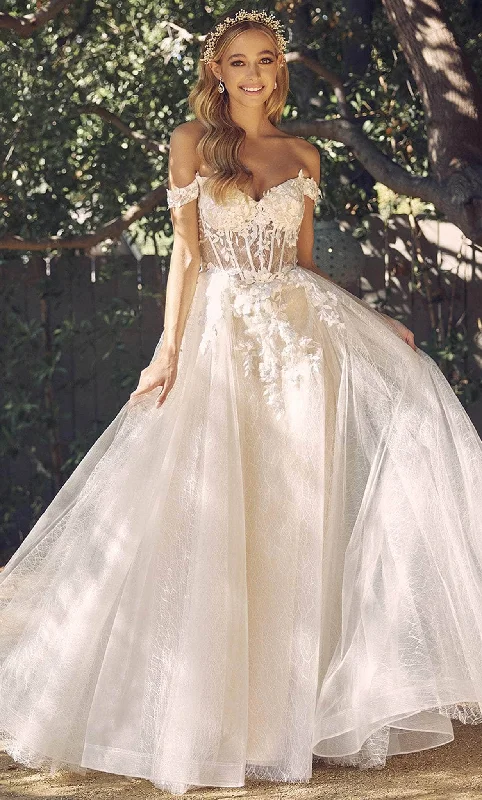 Nox Anabel C1199W - Embroidered Sweetheart Bridal Dress