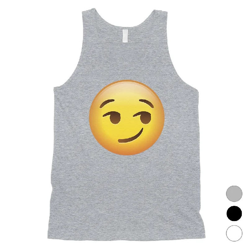 Emoji-Smirking Mens Cool Awesome Funny Sweet Tank Top Birthday Gift