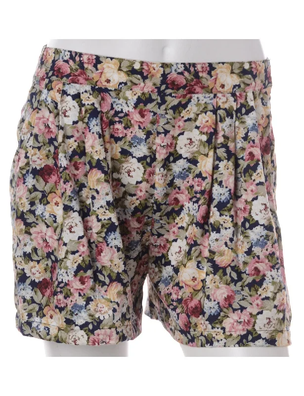 Label Floral Summer Shorts