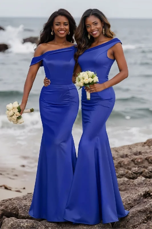 Trumpet Mermaid Bridesmaid Dress with Cap Sleeves CB0799