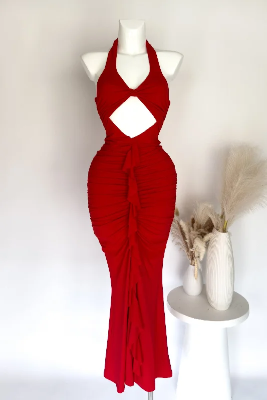 Laurina Maxi Dress - Red