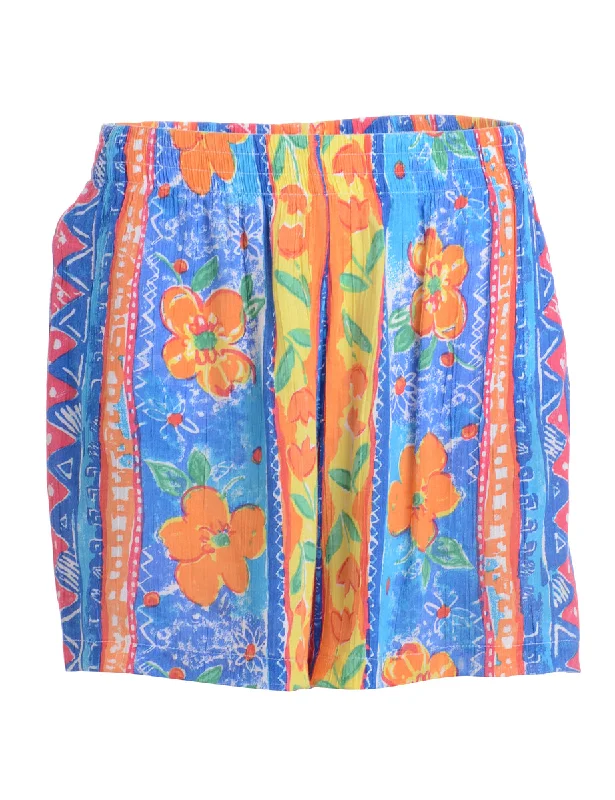 Label Floral Summer Shorts